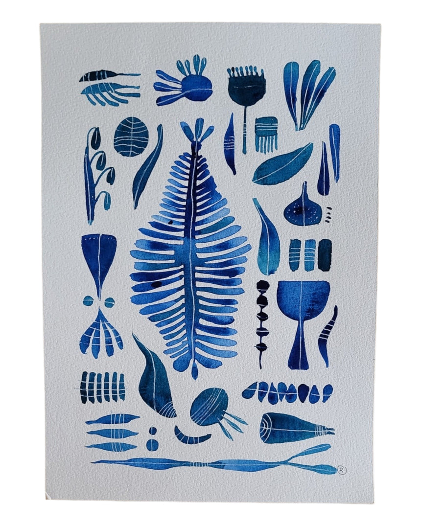 ACQUERELLI ORIGINALI SERIE BOTANICA A4