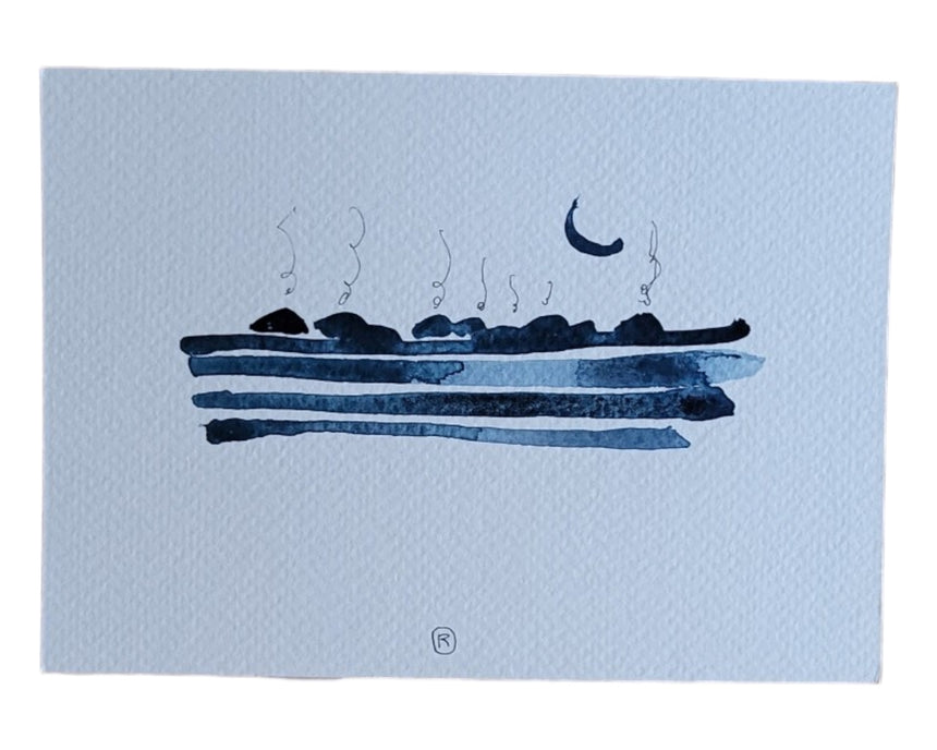 ACQUERELLI ORIGINALI SERIE ISOLE A6