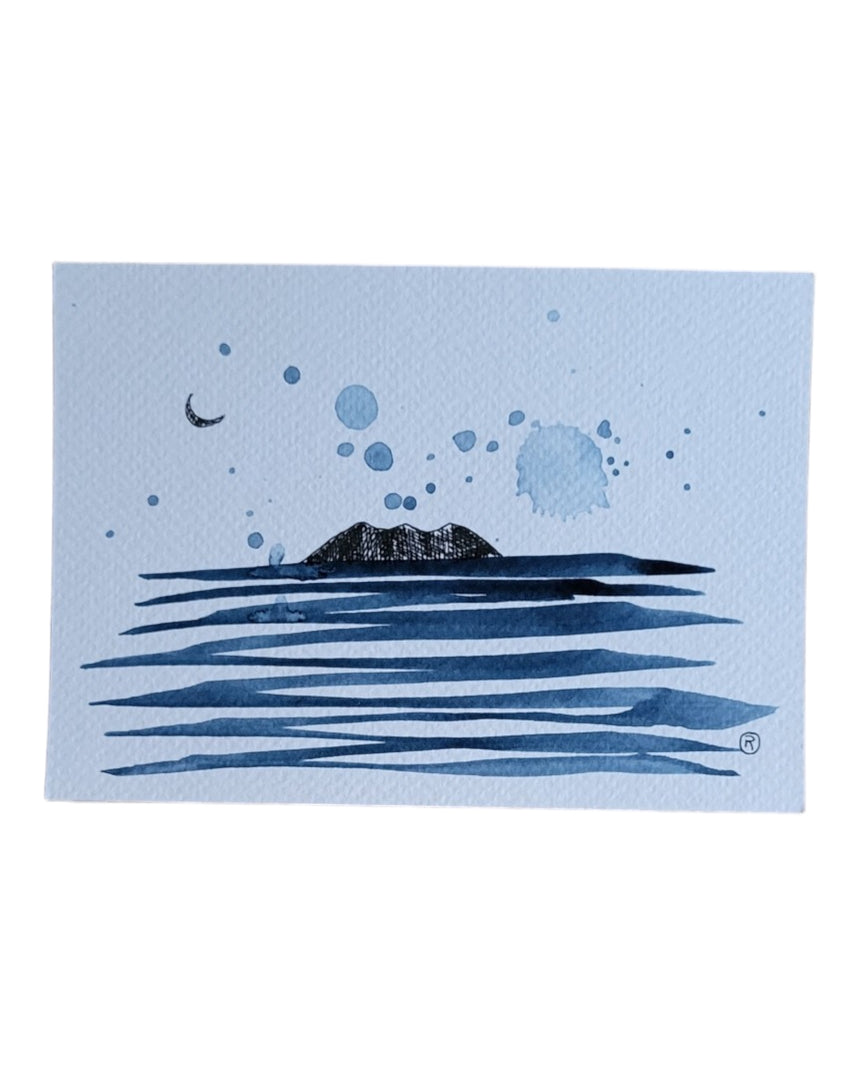 ACQUERELLI ORIGINALI SERIE ISOLE A6