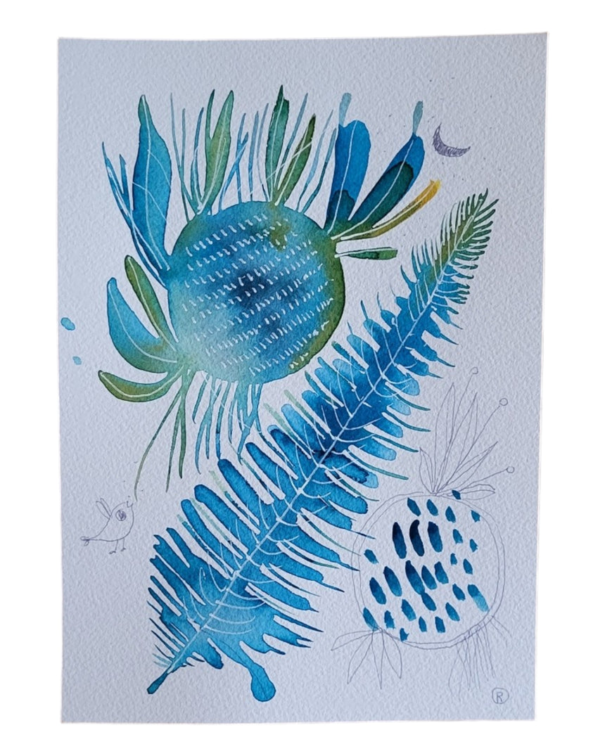 ACQUERELLI ORIGINALI SERIE BOTANICA A5