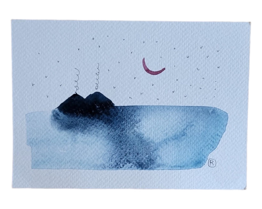 ACQUERELLI ORIGINALI SERIE ISOLE A6