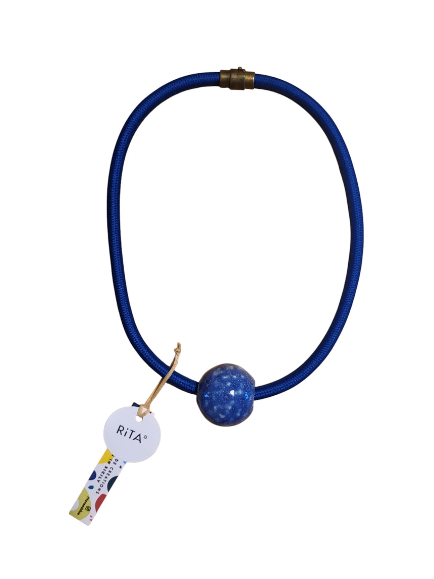 COLLANA SFERA IN CERAMICA
