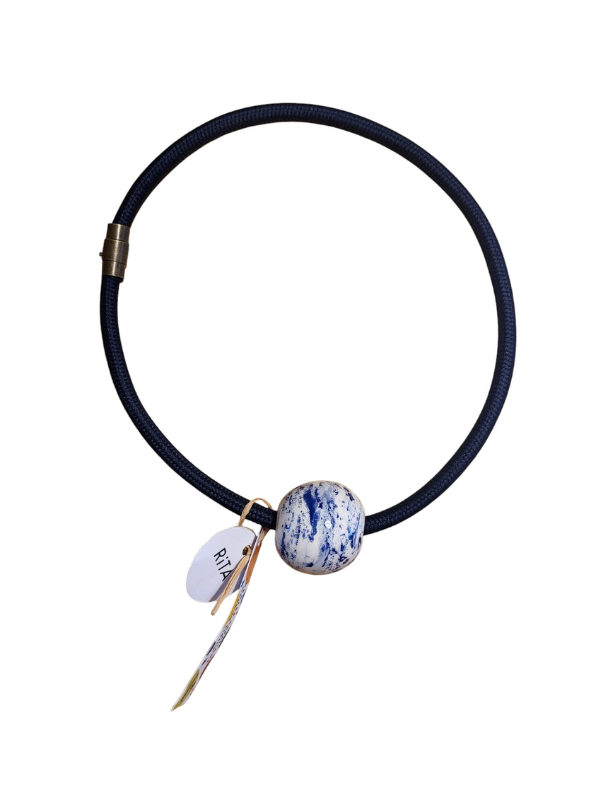 COLLANA SFERA IN CERAMICA