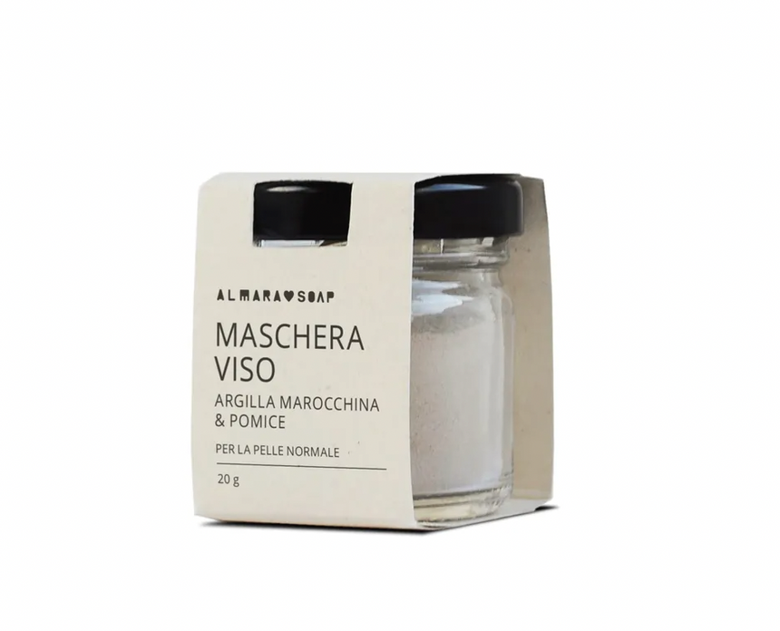 MASCHERA VISO ARGILLA MAROCCHINA & POMICE