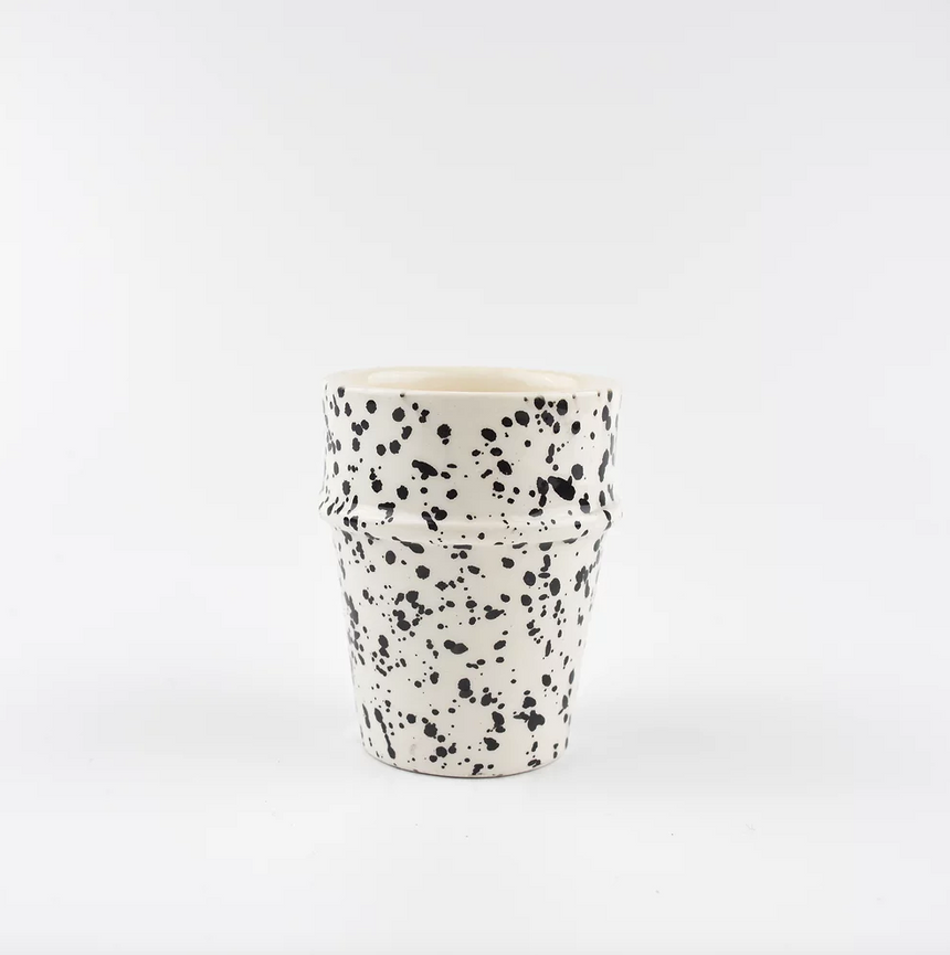 BICCHIERE CERAMICA BLACK&WHITE