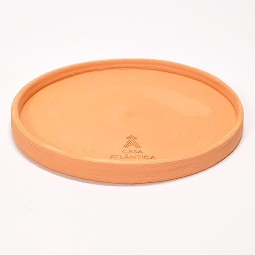 VASO TERRACOTTA E QUADRETTI BLU