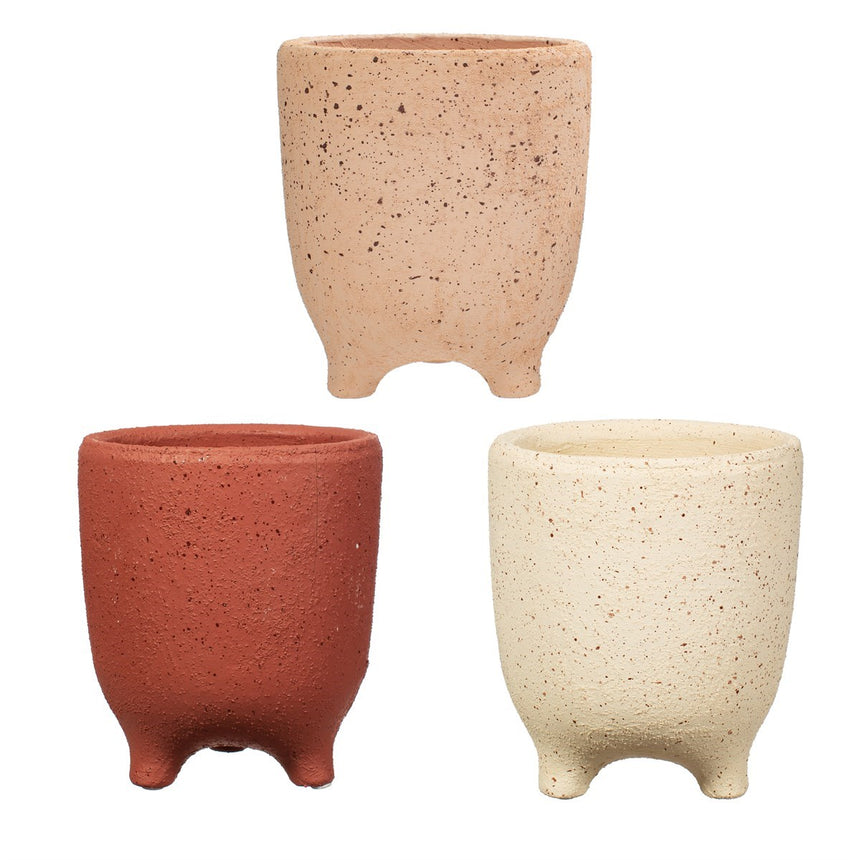 VASO IN TERRACOTTA CON PIEDINI