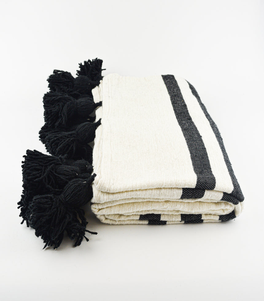 COPERTA IN PURO COTONE B&W