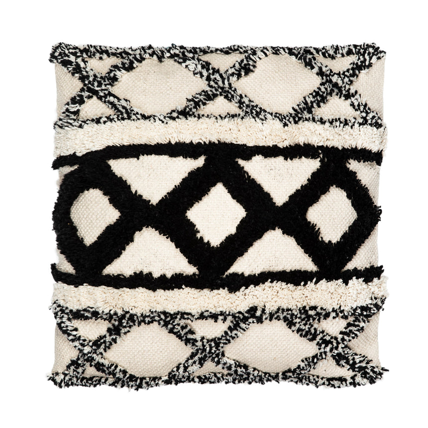 CUSCINO BOHO BLACK&WHITE