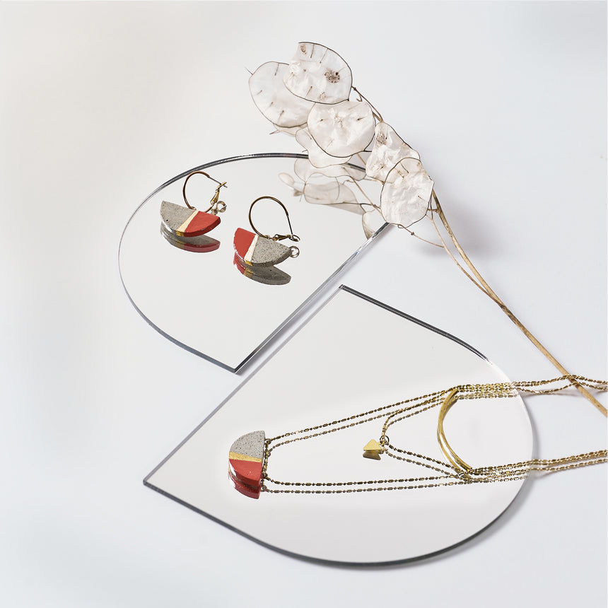 COLLANA MEZZALUNA BORDEAUX