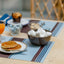 SET DI 2 TOVAGLIETTE BLU & CHOCOLATE