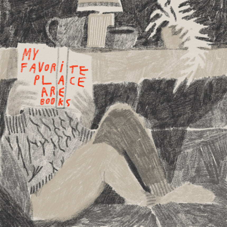 MY FAVORITE PLACE ARE BOOKS - STAMPA A5