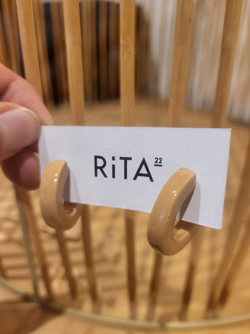 ORECCHINI A CERCHO IN CERAMICA