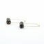 ORECCHINI RETTANGOLARI PERLINE NERO SPECKS